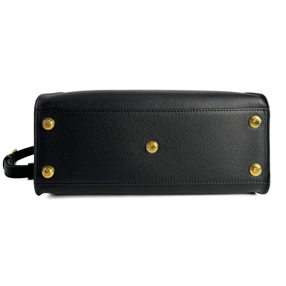 Louis Vuitton On My Side MM Leather Monogram Sides Tote Handbag Monogram