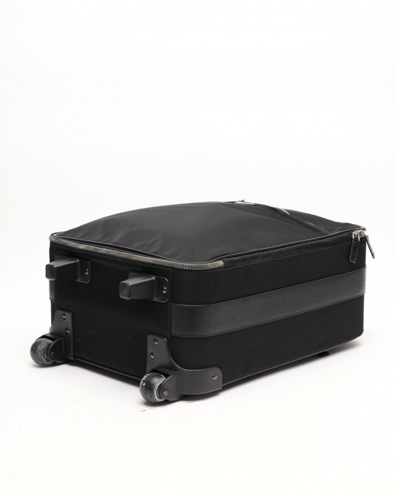 Prada Tessuto Saffiano Luggage Trolley Travel Bag