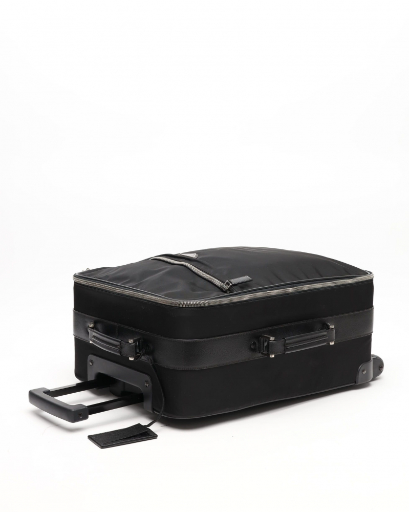 Prada Tessuto Saffiano Luggage Trolley Travel Bag