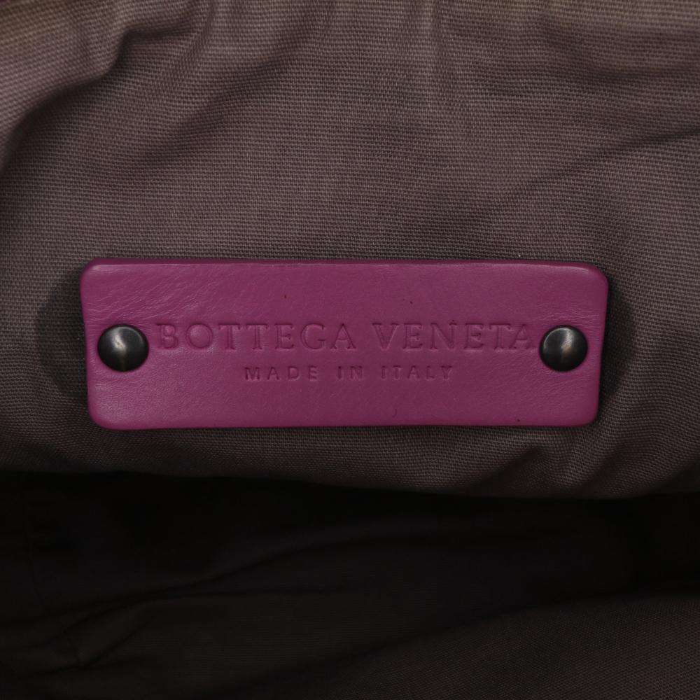 Bottega Veneta B Bottega Veneta Purple Nappa Leather Leather Nappa Intrecciato Crossbody Italy