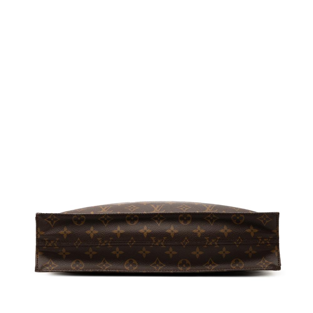 Louis Vuitton B Louis Vuitton Brown Monogram Canvas Fabric Monogram Sac Plat France