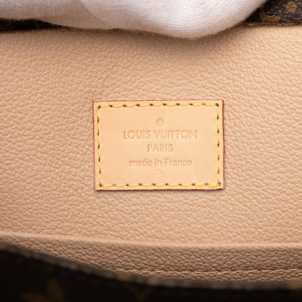 Louis Vuitton B Louis Vuitton Brown Monogram Canvas Fabric Monogram Sac Plat France