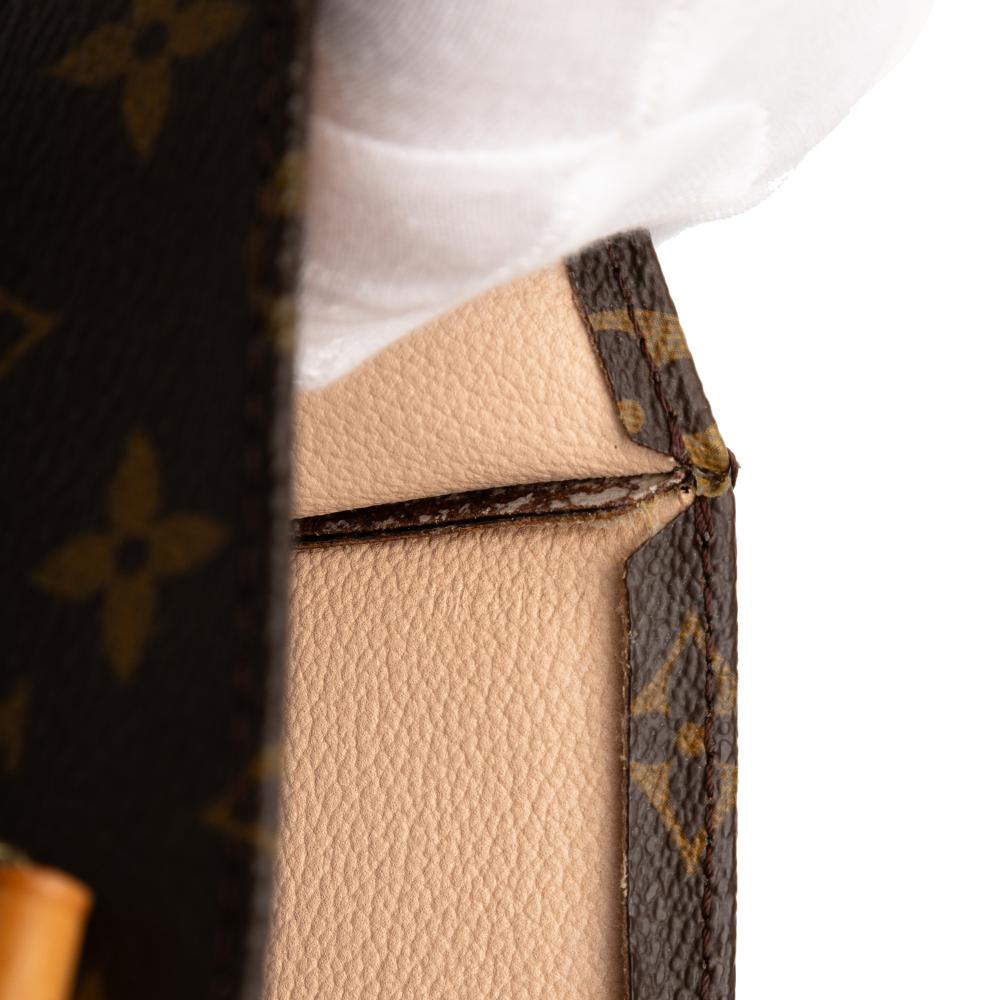 Louis Vuitton B Louis Vuitton Brown Monogram Canvas Fabric Monogram Sac Plat France