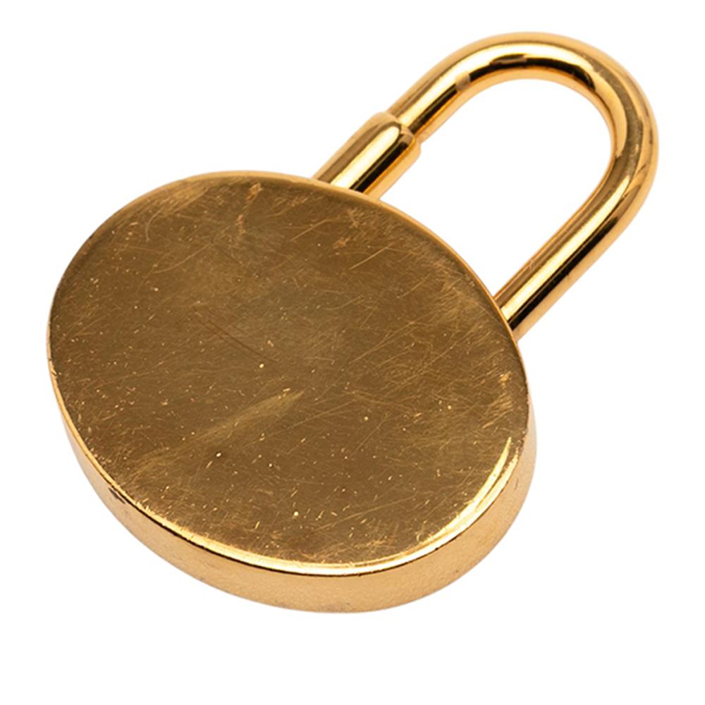 Hermès B Hermès Gold Gold Plated Metal Annee Mediterranee Cadena Bag Charm France