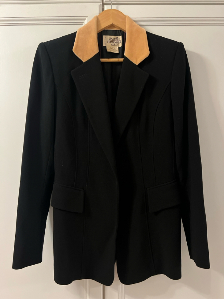 Hermès Paris – Tailored Wool Skirt Suit