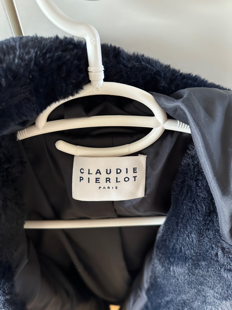 Claudie Pierlot Manteau court bleu marine