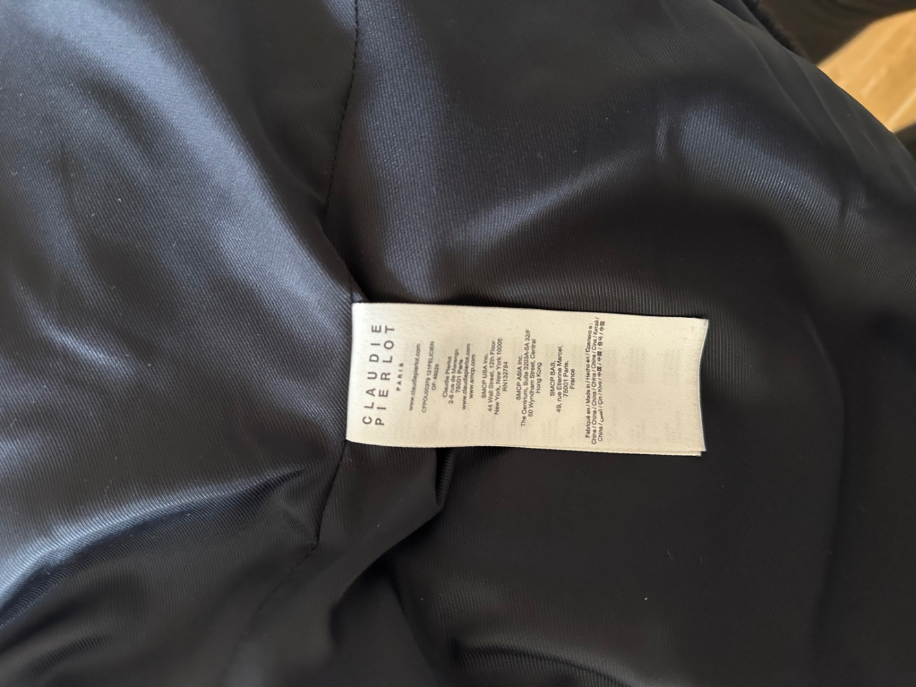 Claudie Pierlot Manteau court bleu marine