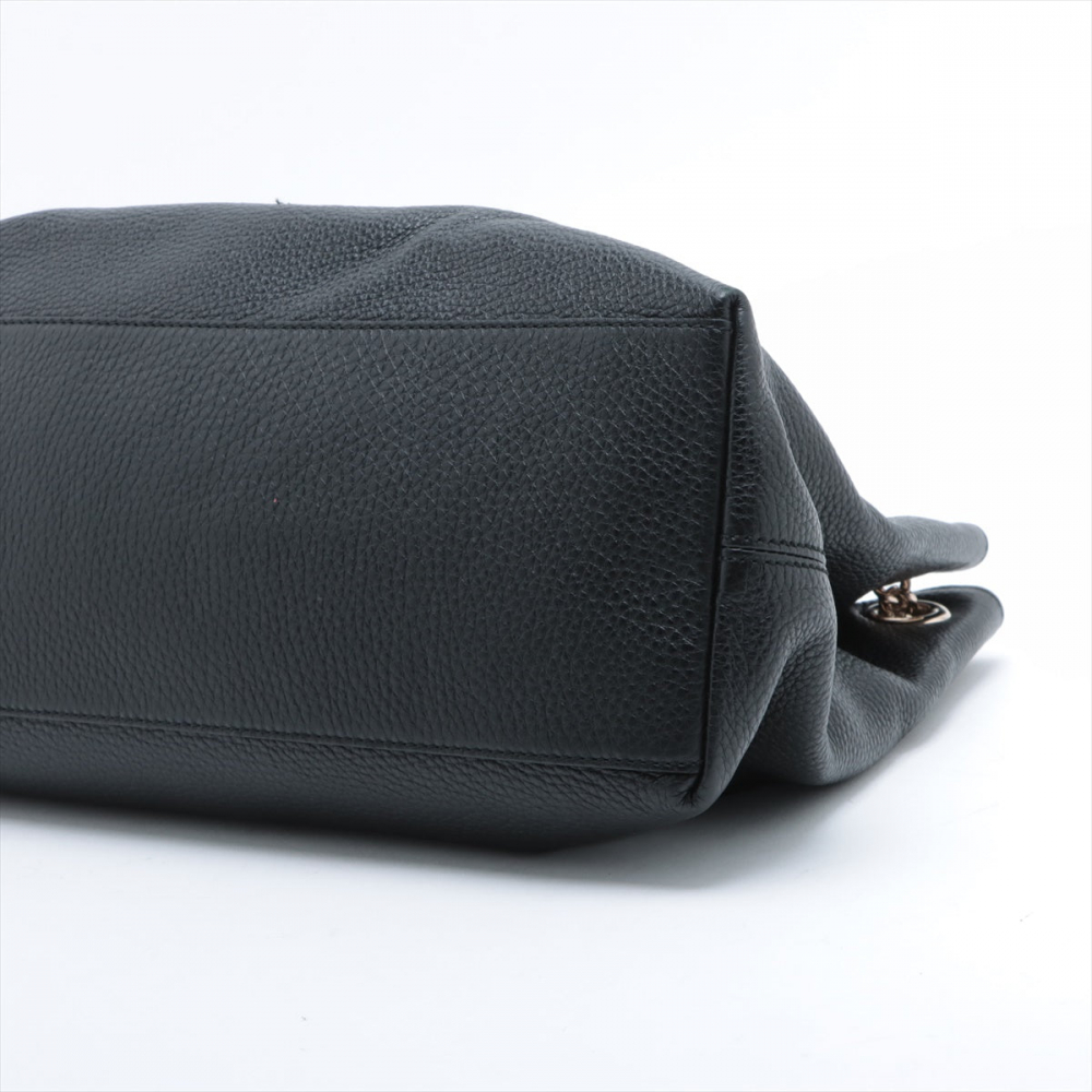 Gucci Soho Leather Shoulder Bag Black