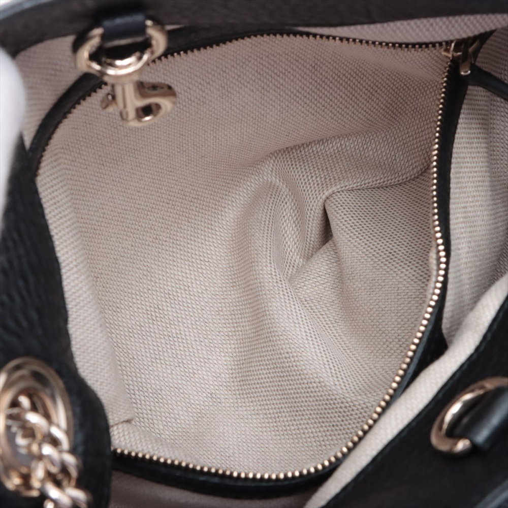Gucci Soho Leather Shoulder Bag Black