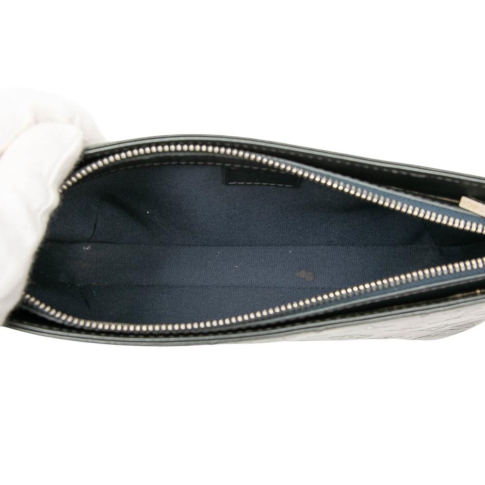 Louis Vuitton B Louis Vuitton Gray Dark Gray Calf Leather Monogram Mat Fowler France