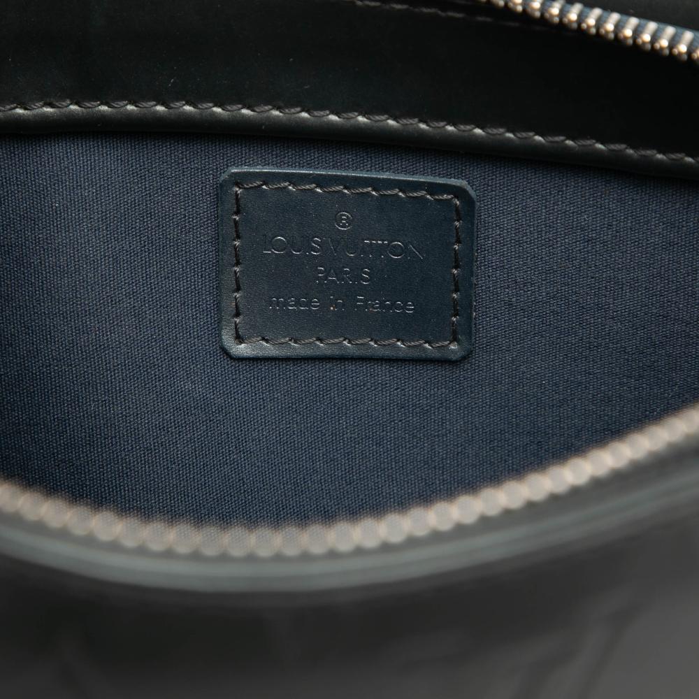 Louis Vuitton B Louis Vuitton Gray Dark Gray Calf Leather Monogram Mat Fowler France