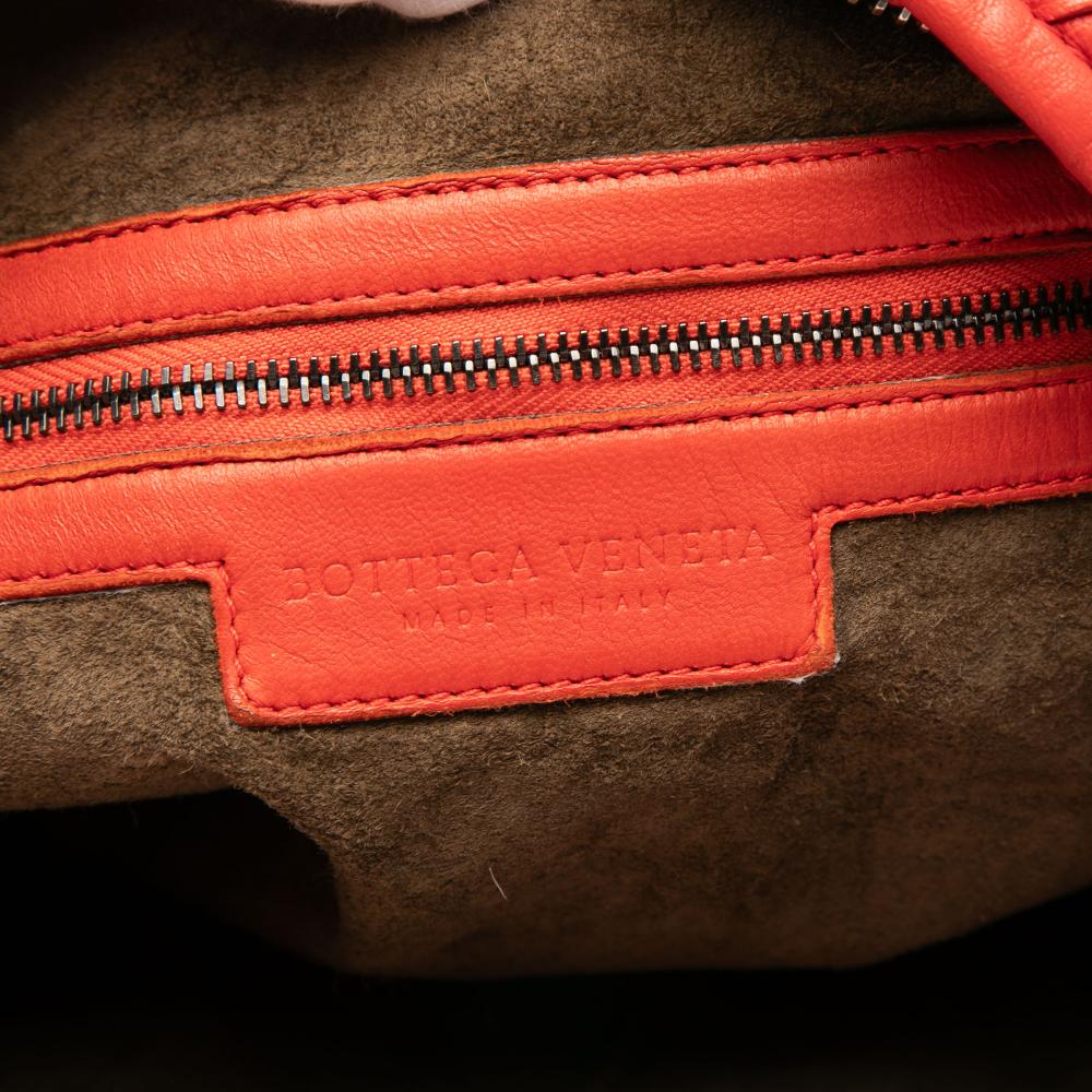 Bottega Veneta B Bottega Veneta Red Nappa Leather Leather Large Nappa Intrecciato Belly Hobo Italy