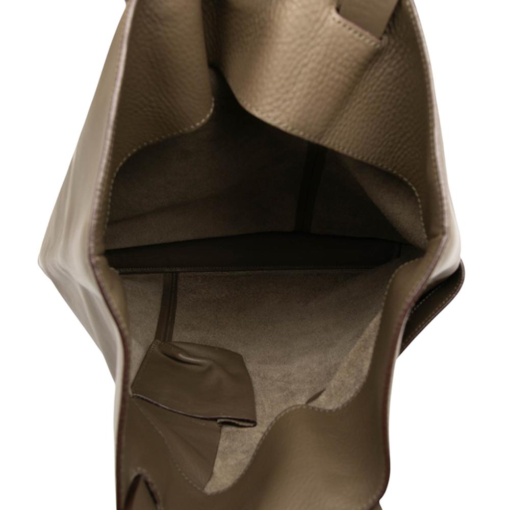 Loewe B LOEWE Brown Khaki Calf Leather Tote Spain