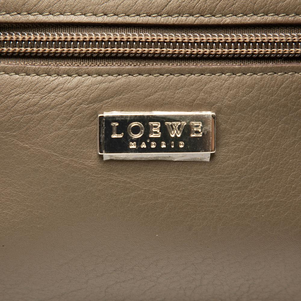 Loewe B LOEWE Brown Khaki Calf Leather Tote Spain