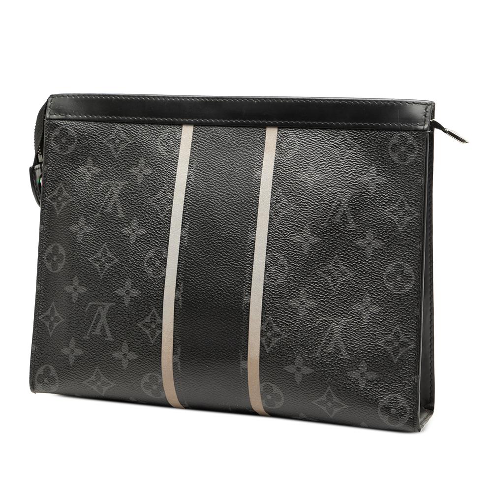 Louis Vuitton Black Monogram Canvas Fabric Fujiwara Monogram Eclipse Flash Pochette Voyage MM France