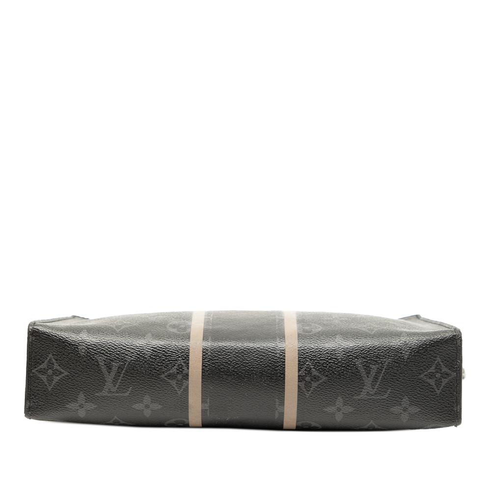 Louis Vuitton Black Monogram Canvas Fabric Fujiwara Monogram Eclipse Flash Pochette Voyage MM France