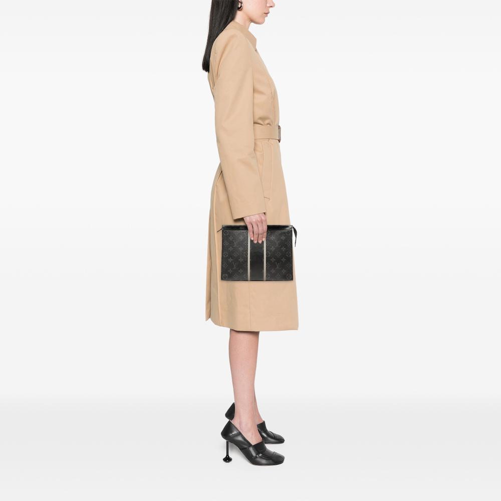 Louis Vuitton Black Monogram Canvas Fabric Fujiwara Monogram Eclipse Flash Pochette Voyage MM France