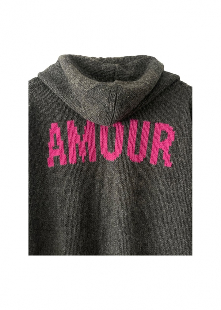 Zadig & Voltaire Sweat à capuche en tricot graphique Salma Amour