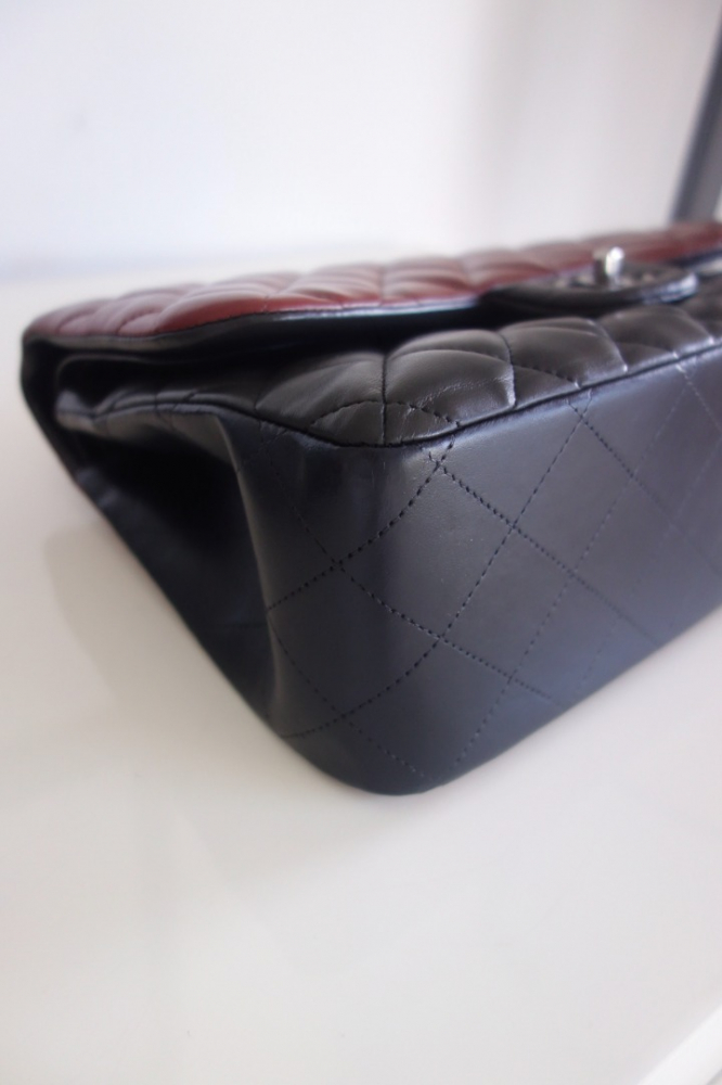 Chanel Classique tricolor bag