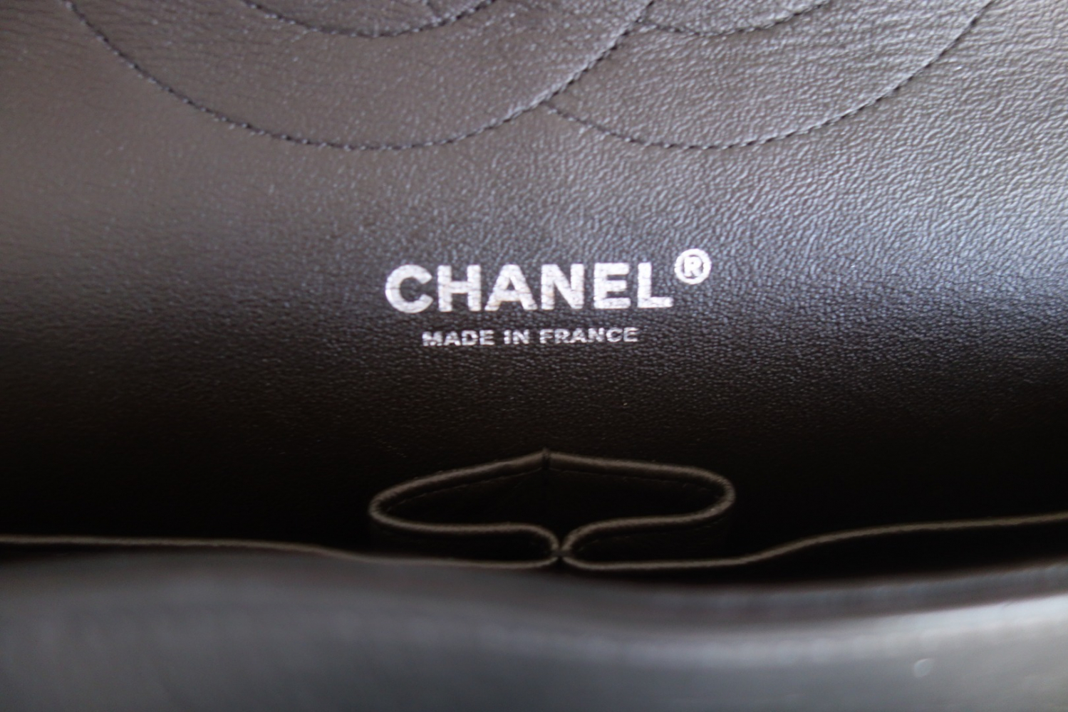 Chanel Classique tricolor bag