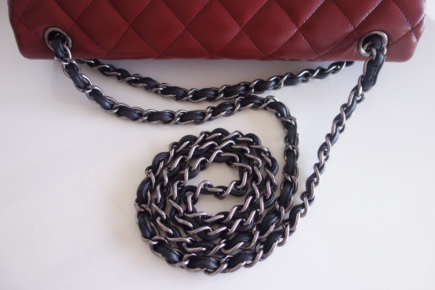 Chanel Classique tricolor bag