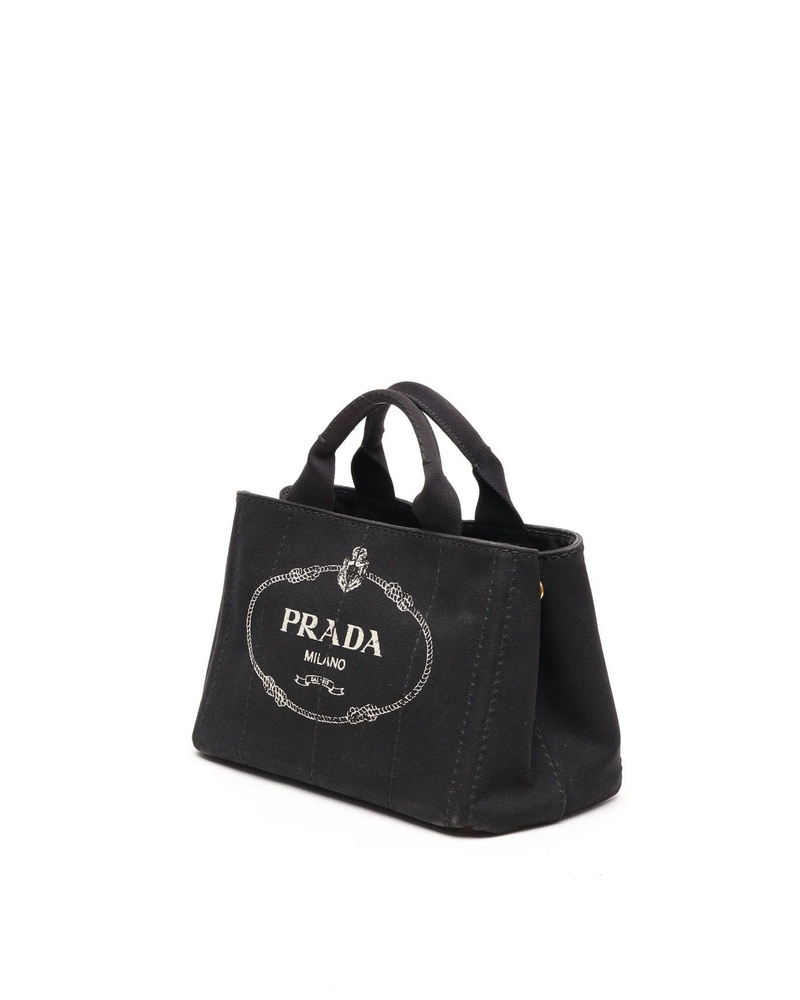 Prada Small Canapa Tote Bag