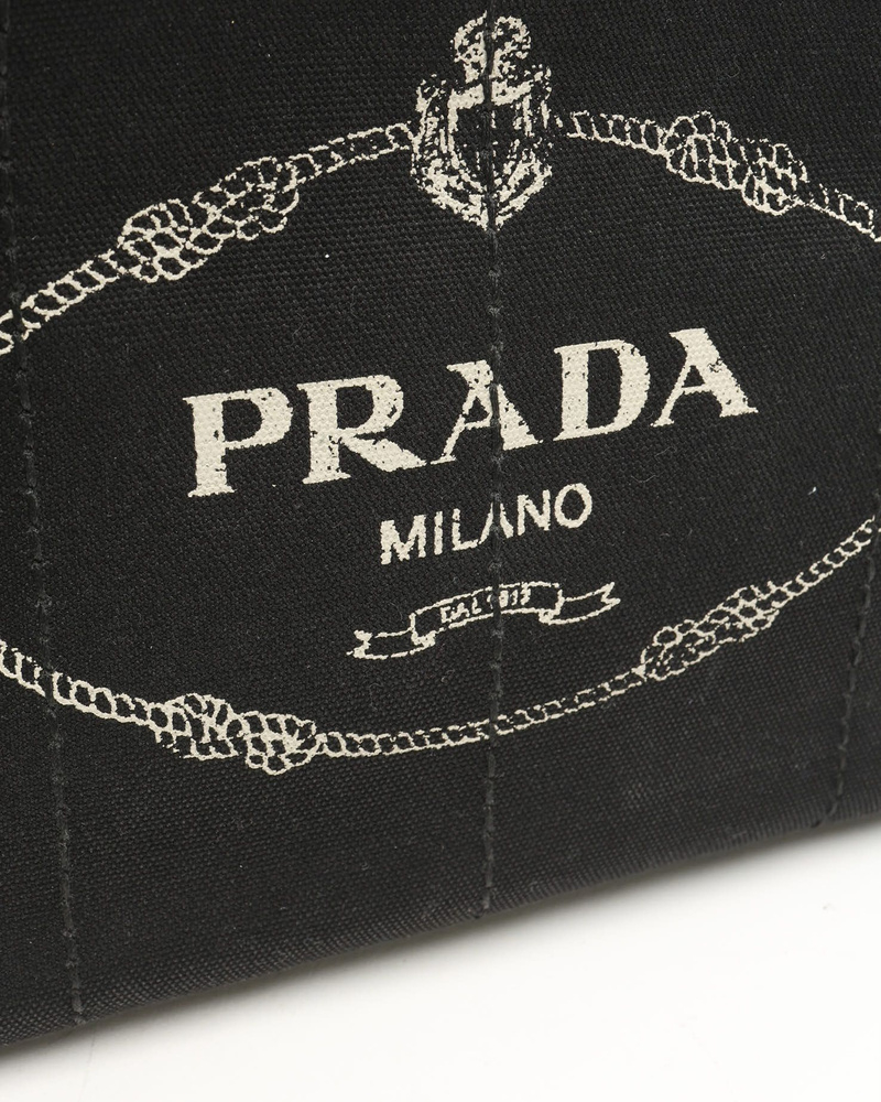 Prada Small Canapa Tote Bag