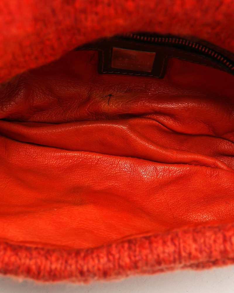 Fendi Wool Baguette Bag