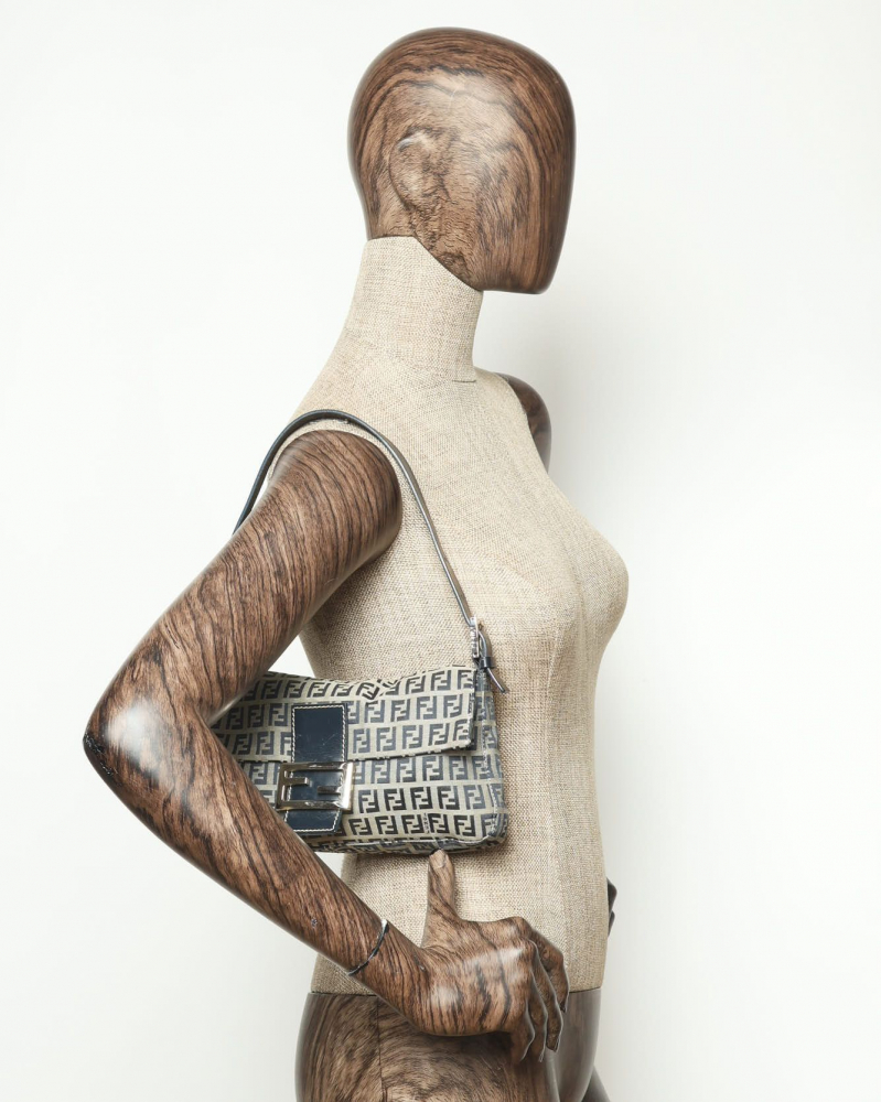Fendi Zucchino Baguette Bag