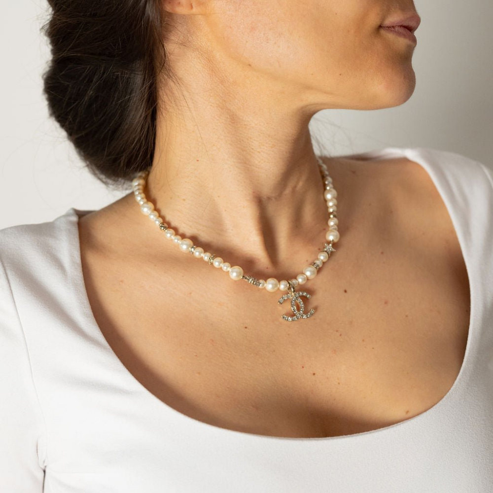 Chanel CC Metal Choker Gold