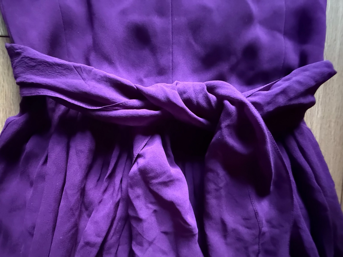 Max Mara Combinaison fluide en soie violette Pianoforte