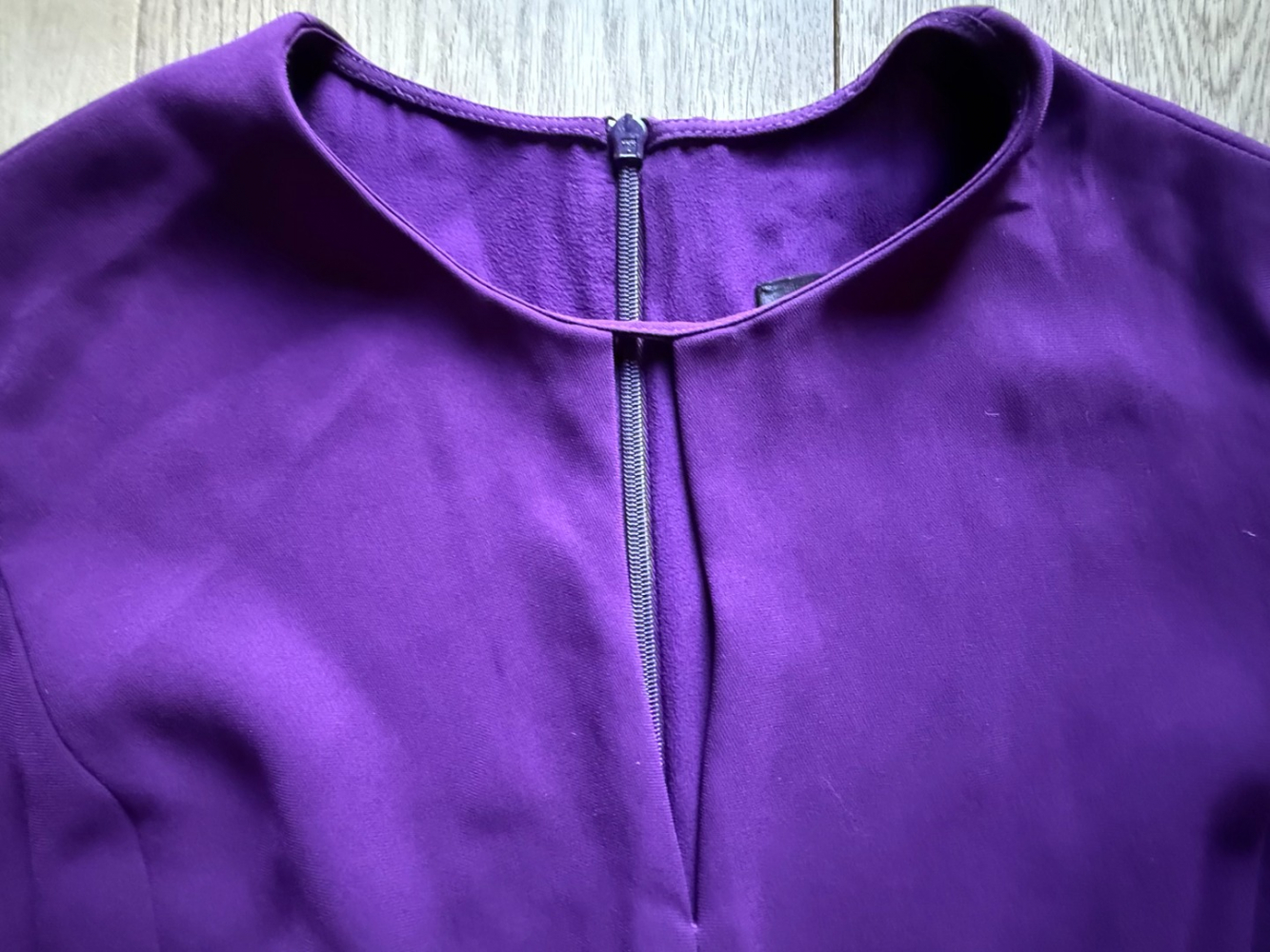 Max Mara Combinaison fluide en soie violette Pianoforte