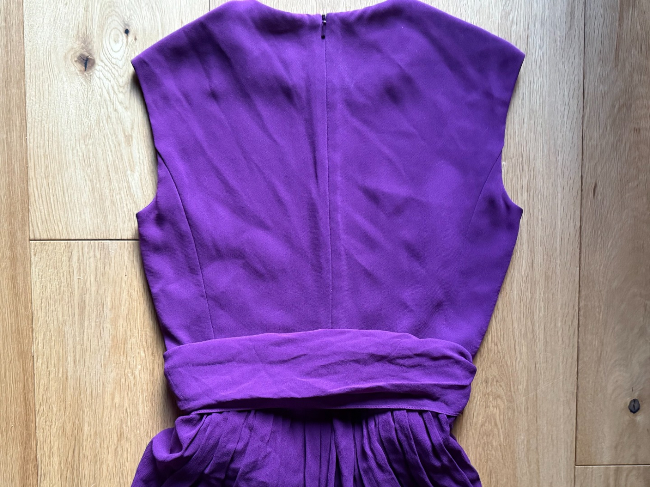 Max Mara Combinaison fluide en soie violette Pianoforte