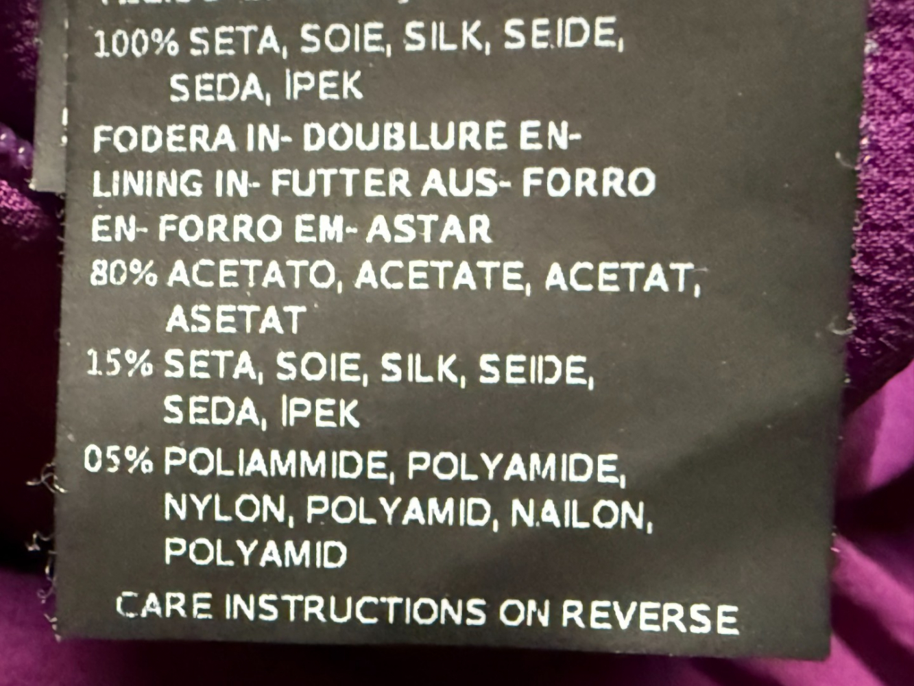 Max Mara Combinaison fluide en soie violette Pianoforte