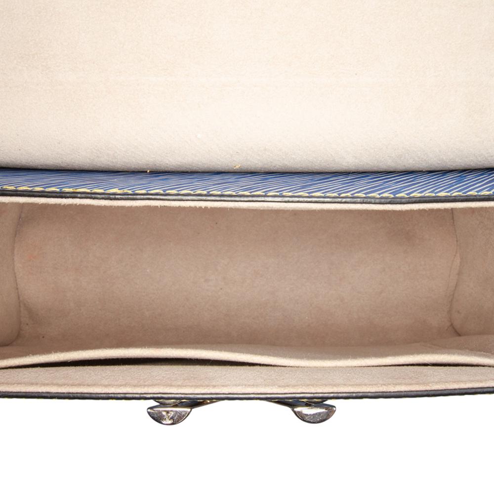 Louis Vuitton B Louis Vuitton Blue Epi Leather Leather Epi Denim Studded Twist MM France