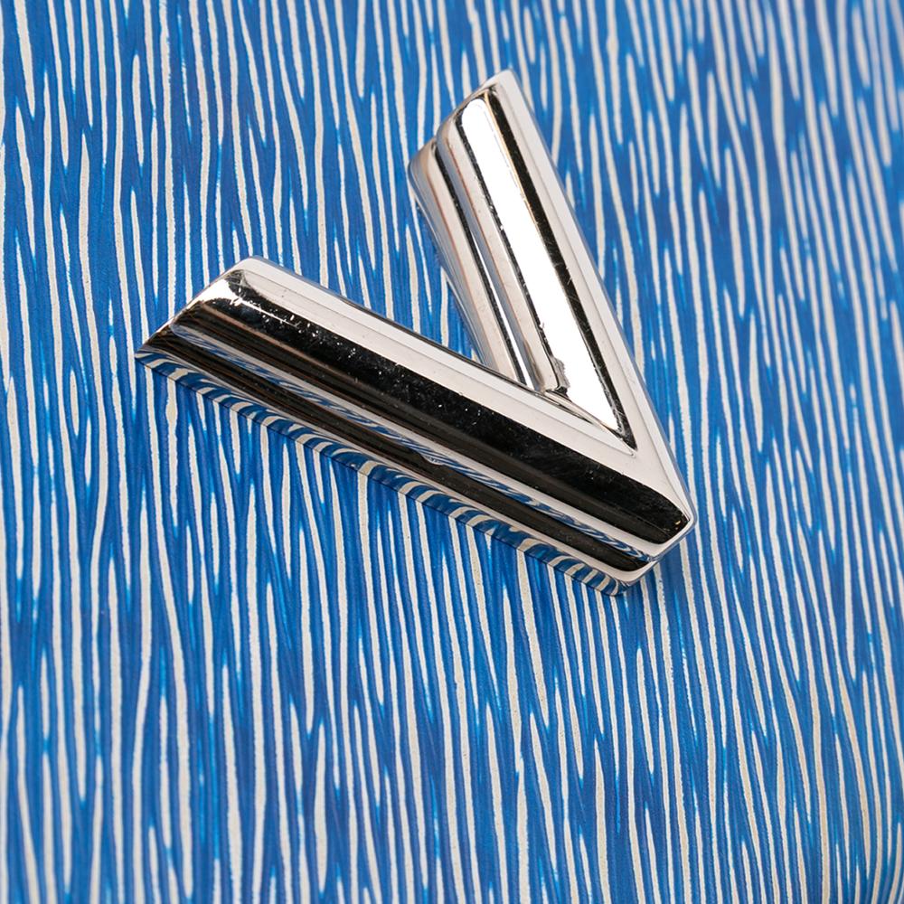 Louis Vuitton B Louis Vuitton Blue Epi Leather Leather Epi Denim Studded Twist MM France