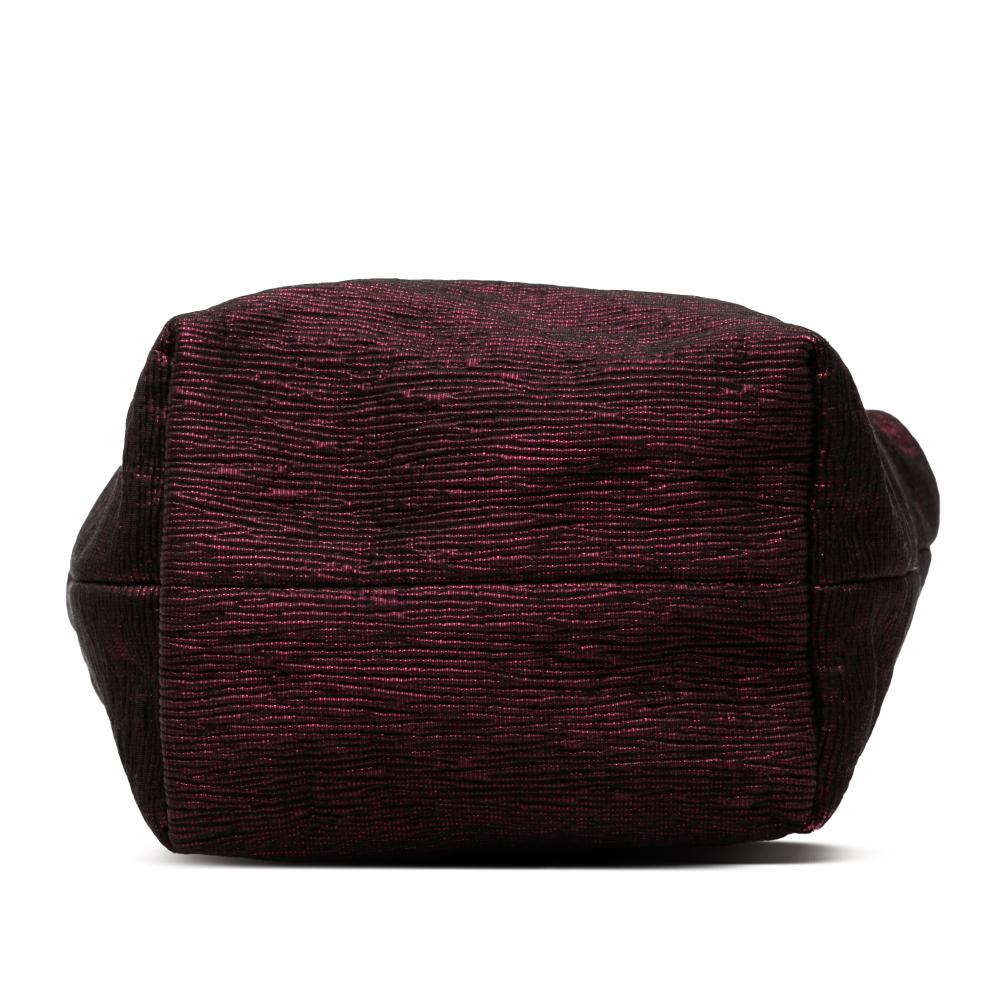 Louis Vuitton AB Louis Vuitton Purple Jacquard Fabric Limited Edition Metallic Double Jeu Neo Alma Tote France