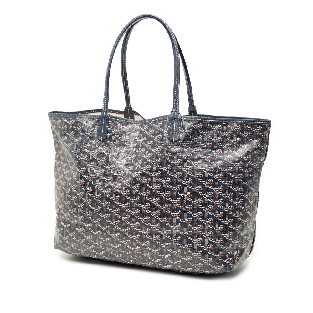 Goyard AB Goyard Gray Light Gray Coated Canvas Fabric Goyardine Saint Louis PM France