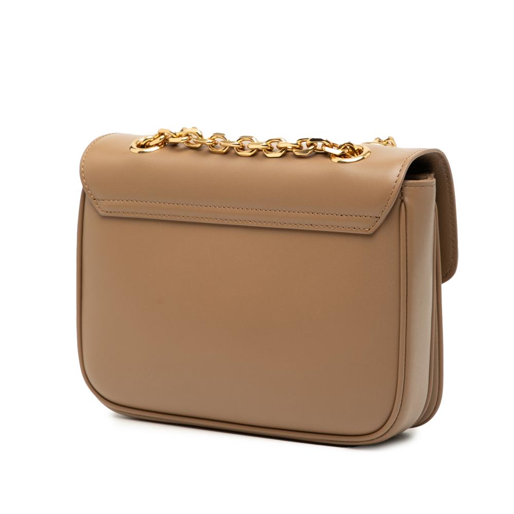 Celine AB Celine Brown Light Brown Calf Leather Small C Bag Italy