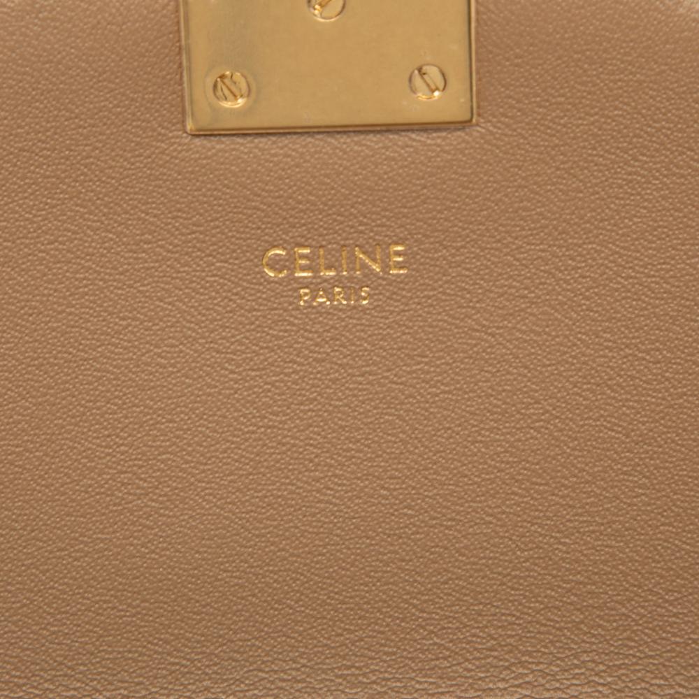 Celine AB Celine Brown Light Brown Calf Leather Small C Bag Italy