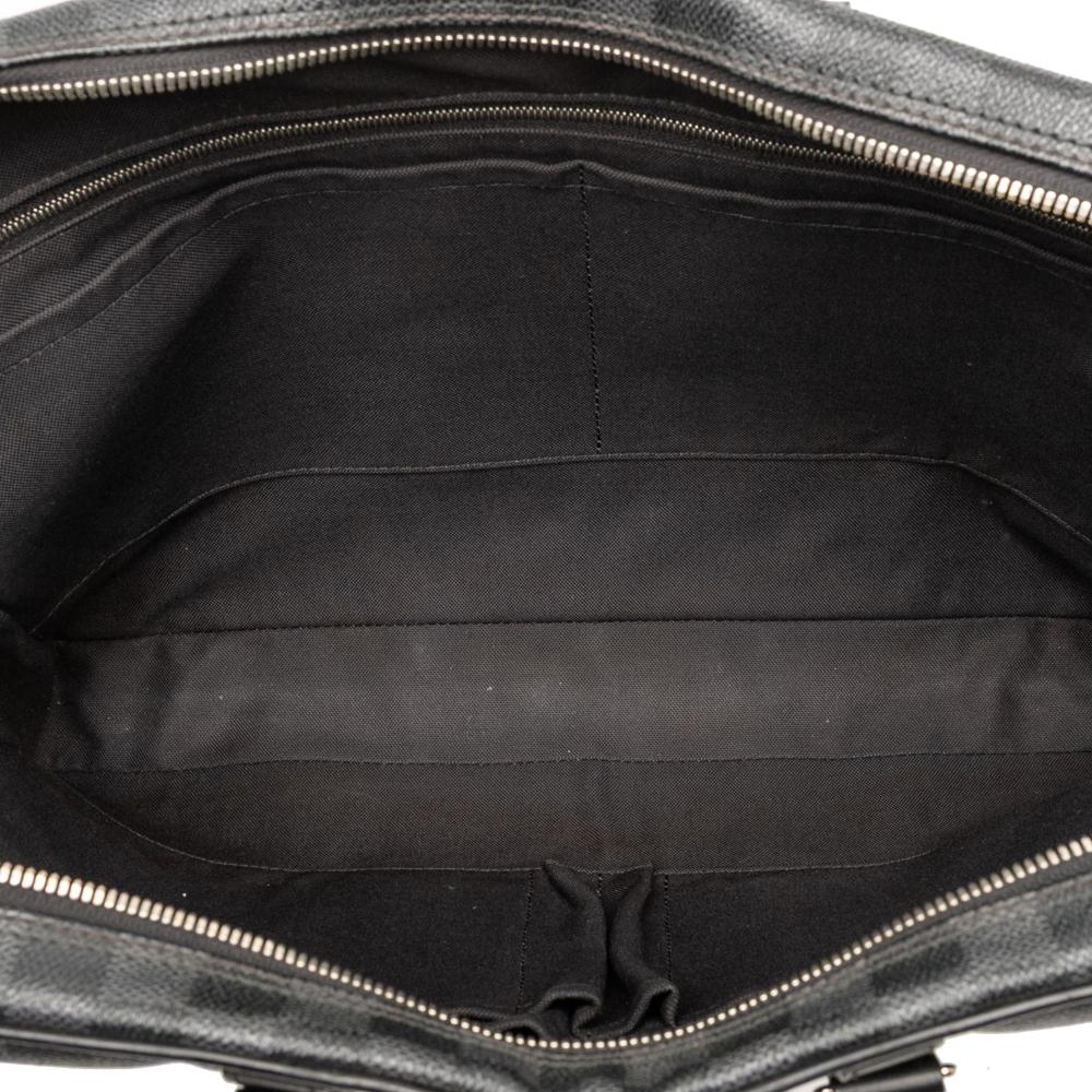 Louis Vuitton B Louis Vuitton Black Damier Canvas Fabric Damier Graphite Porte Documents Voyage PM France