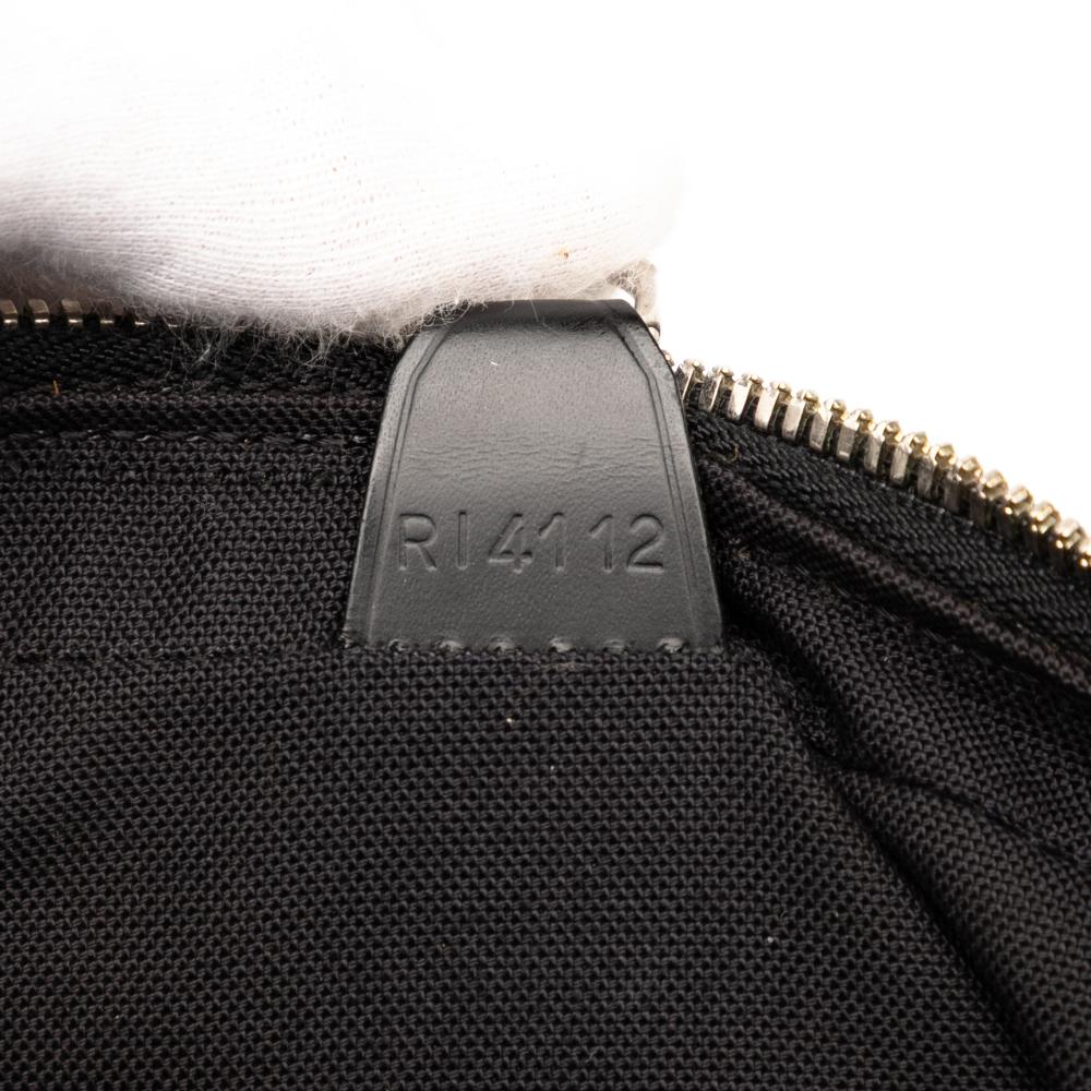 Louis Vuitton B Louis Vuitton Black Damier Canvas Fabric Damier Graphite Porte Documents Voyage PM France