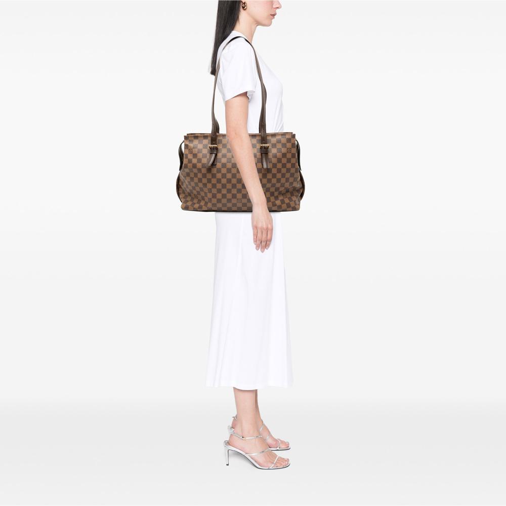 Louis Vuitton B Louis Vuitton Brown Damier Canvas Fabric Damier Ebene Chelsea France