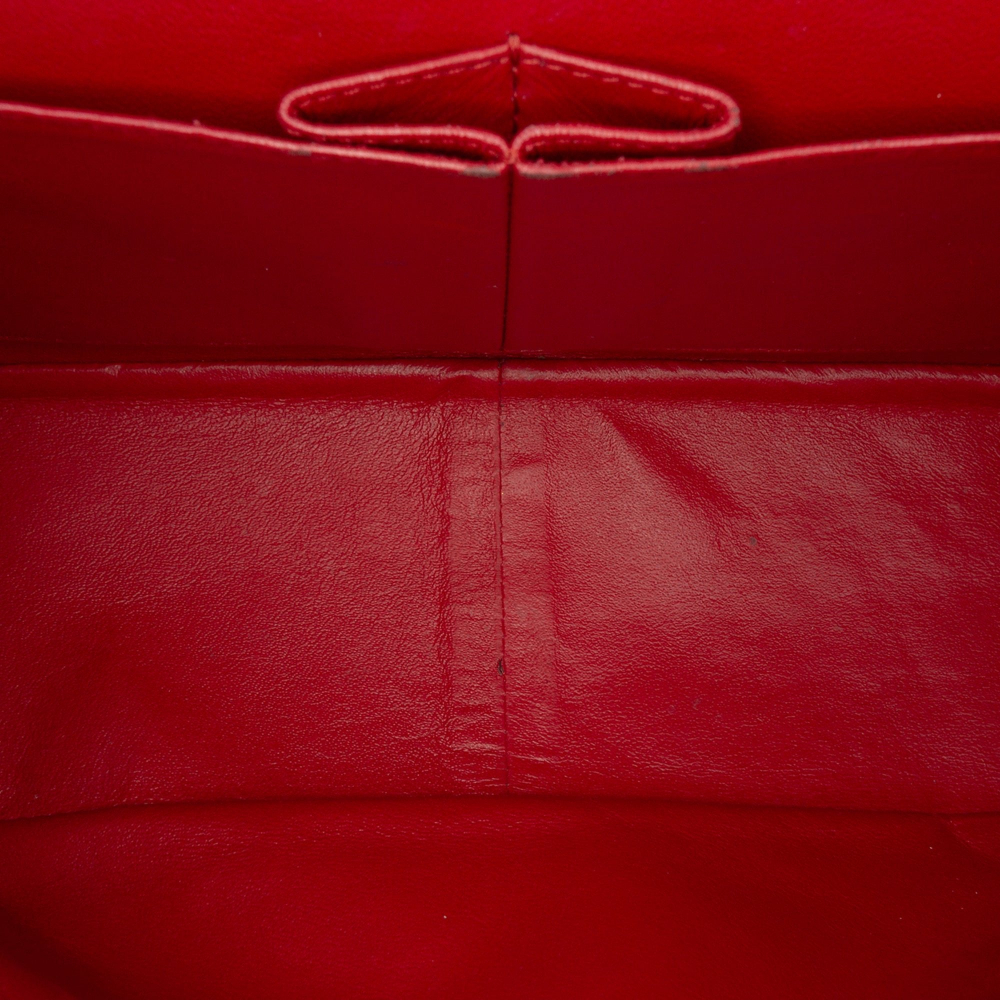 Chanel 2.55 Reissue Maxi Lambskin Leather Matelassè Flap Shoulder Bag Red
