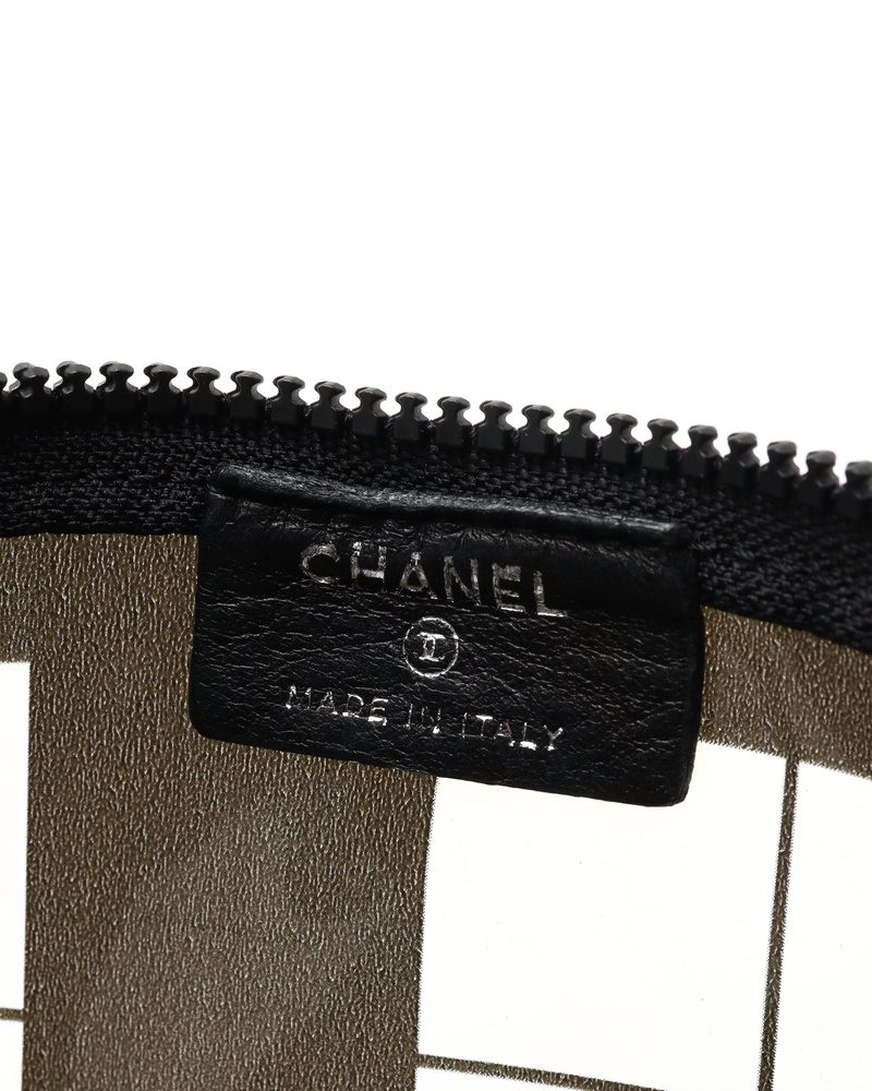 Chanel Vinyl Coco Window Cosmetic Pouch