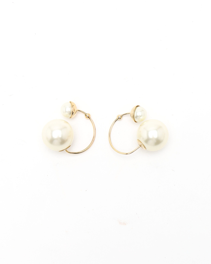 Christian Dior Pearl Tribales Earrings