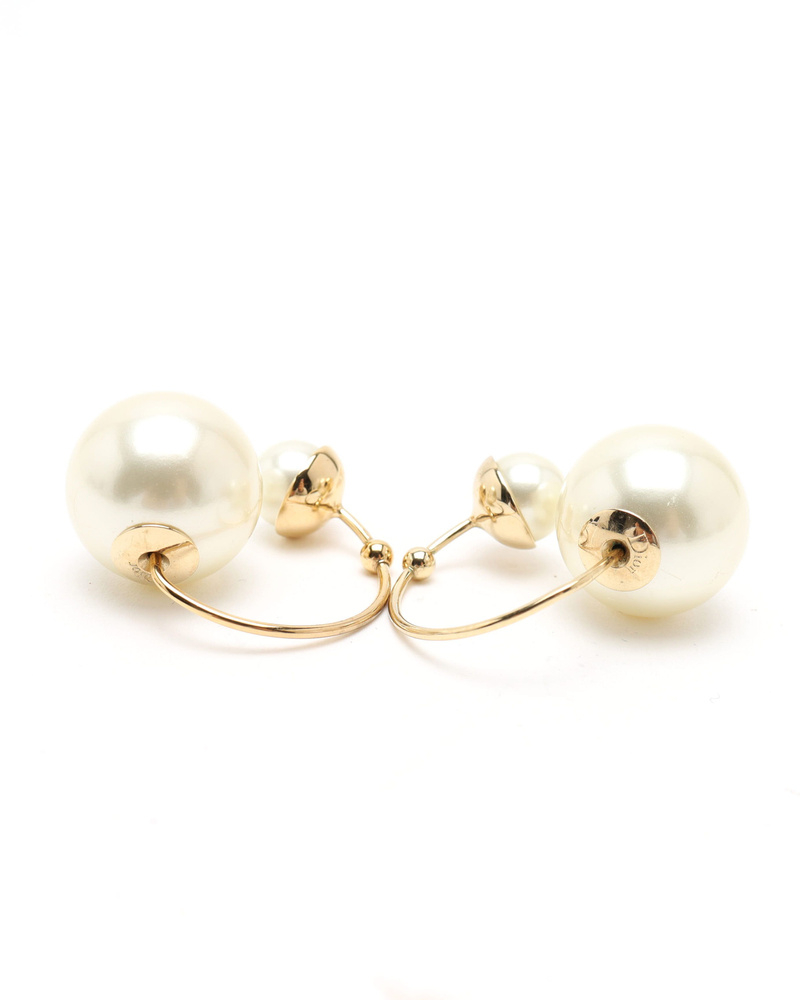Christian Dior Pearl Tribales Earrings