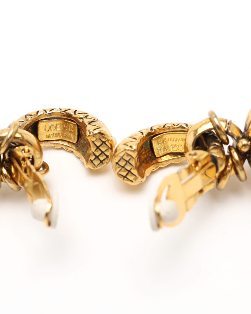 Loewe Dangling Pearl Clip-on Earrings