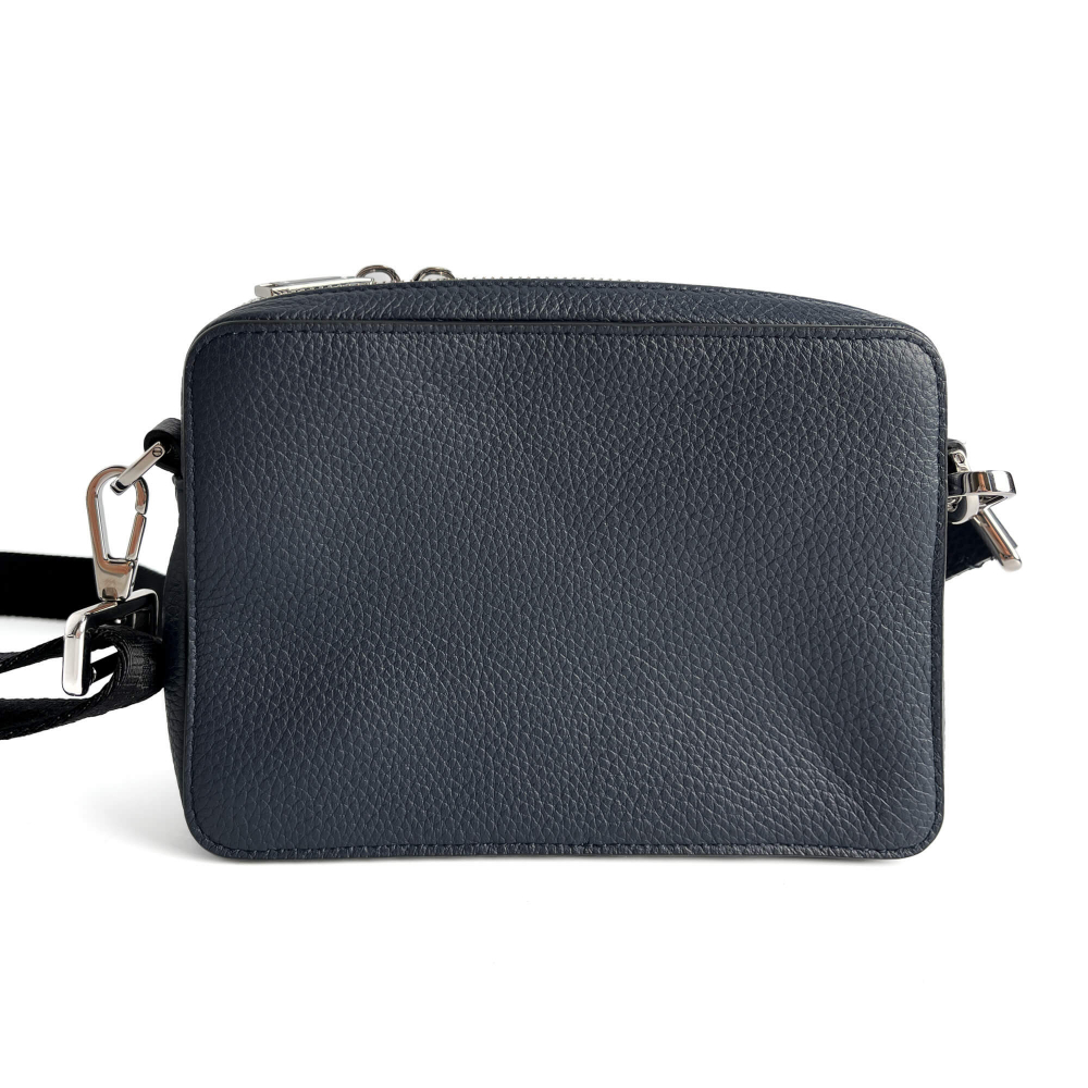 Christian Dior Dior x Shawn Stussy Leather 2-Ways Camera Crossbody Blue