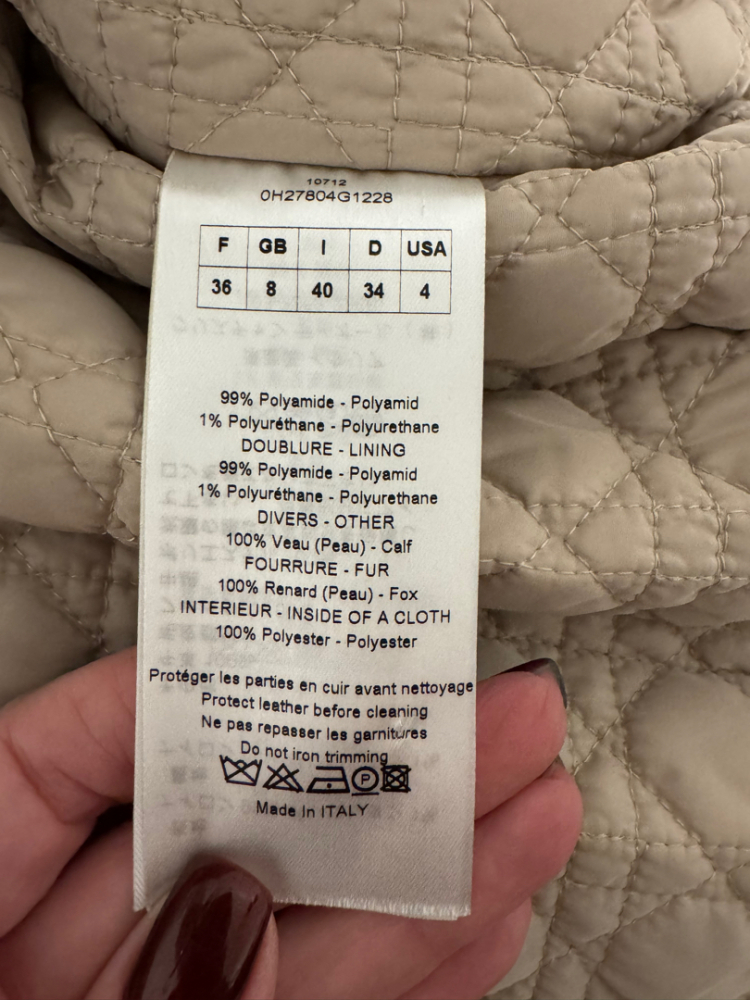 Christian Dior Puffer jacket